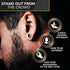 316L Surgical-Steel Greek Pattern Black Hypoallergenic Men & Women Stud Earrings
